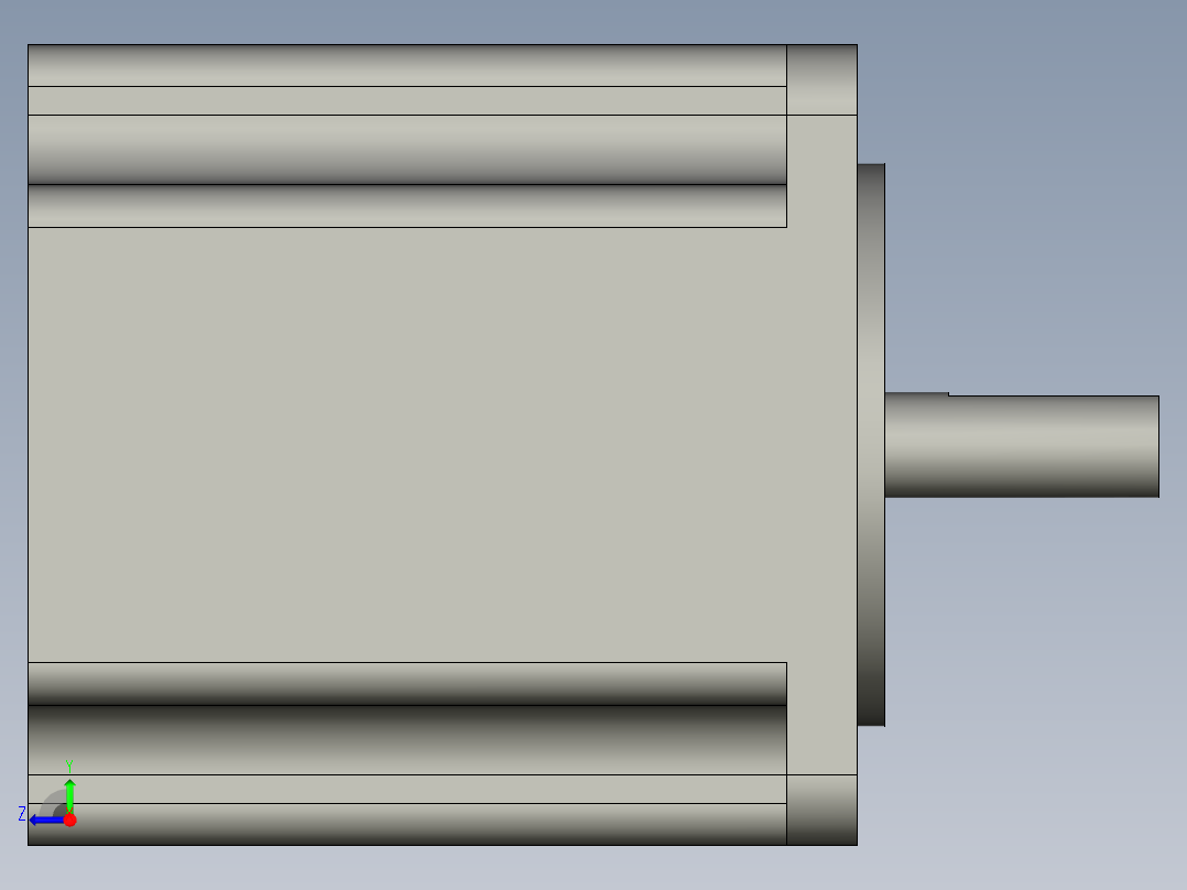 改301E01036步进电机24HC2306-04右视图