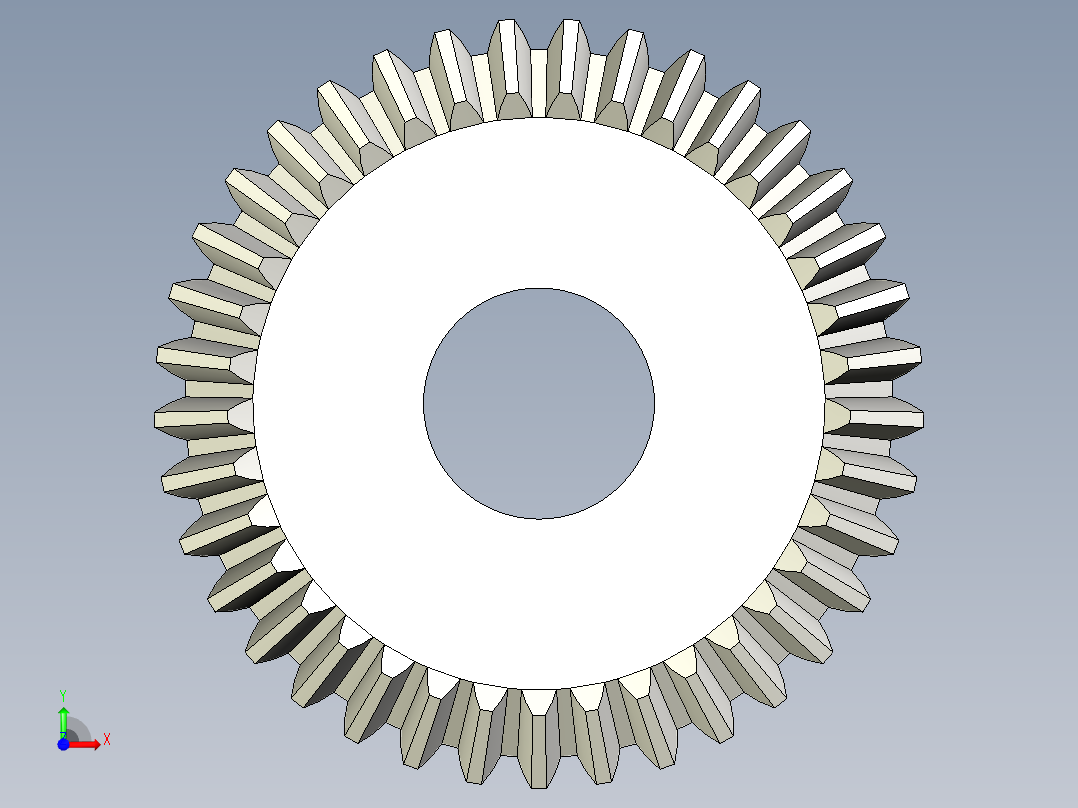 A0004059-37 齿锥齿轮前视图