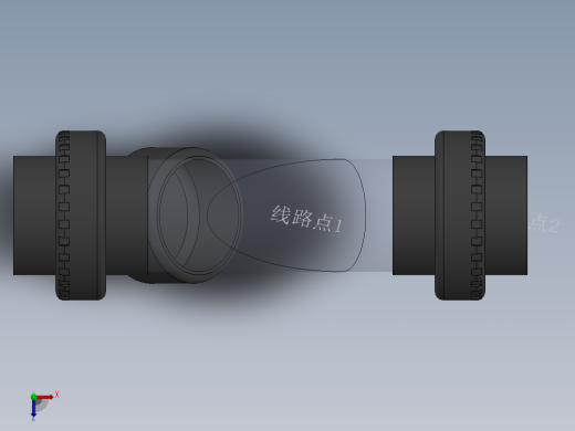 Y filter DN50 PN10 U-PVC俯视缩略图