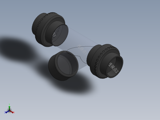 Y filter DN50 PN10 U-PVC正等轴测缩略图