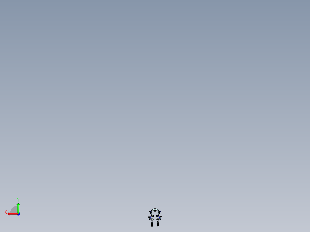 外骨骼机构三维建模图纸后视图