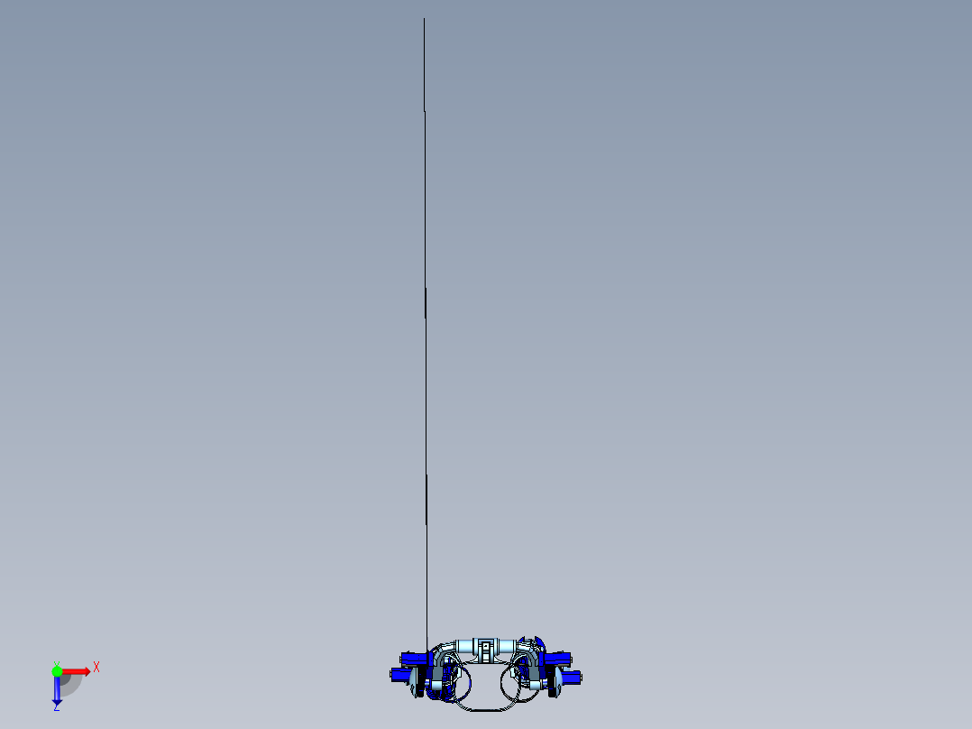 外骨骼机构三维建模图纸俯视图