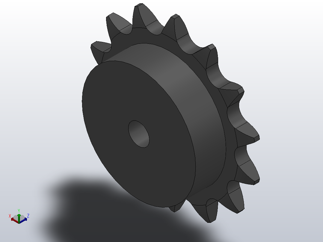 直孔链轮083／084型_14-083／084-1主视图
