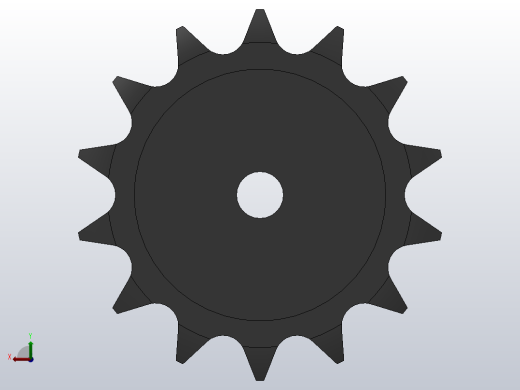 直孔链轮083／084型_14-083／084-1前视缩略图