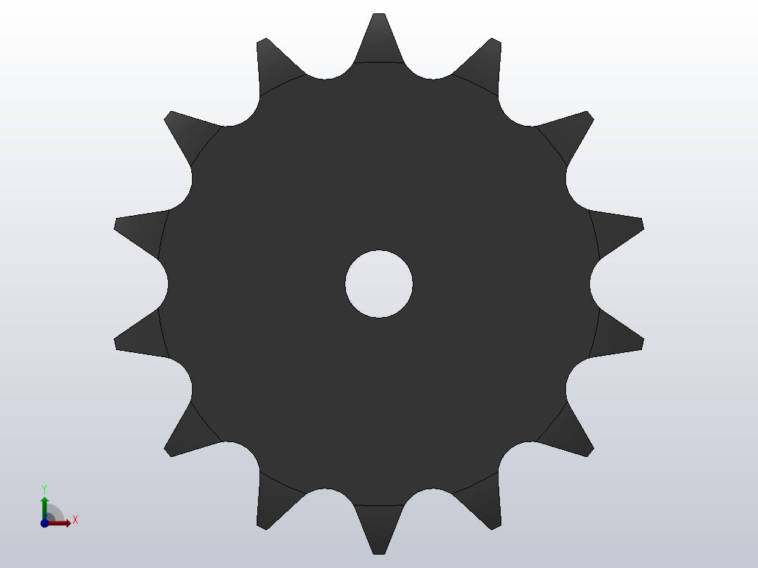 直孔链轮083／084型_14-083／084-1后视图