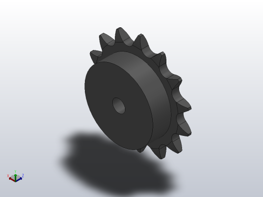 直孔链轮083／084型_14-083／084-1正等轴测缩略图