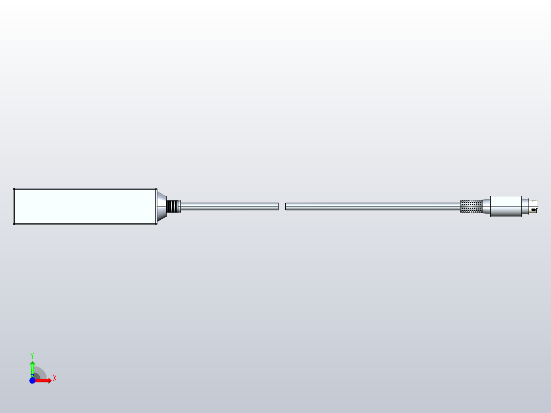 深浦接触式位移传感器 MT-OWD05 信号转换器3d前视图