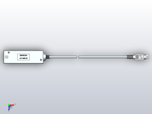 深浦接触式位移传感器 MT-OWD05 信号转换器3d俯视缩略图