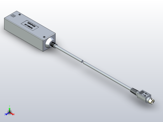 深浦接触式位移传感器 MT-OWD05 信号转换器3d正等轴测缩略图