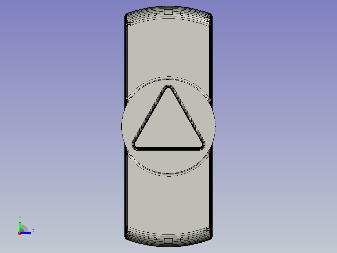 电箱三角钥匙左视图