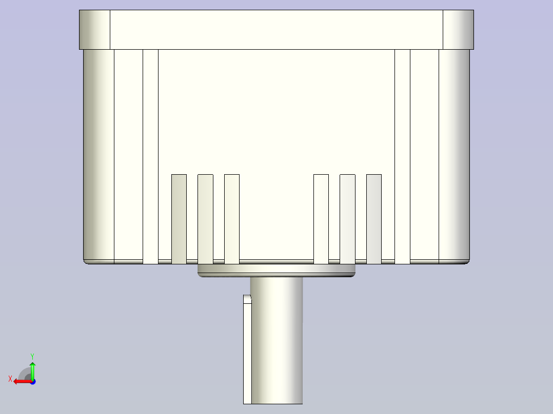 东历电机减速器 5GN-20~180K后视图