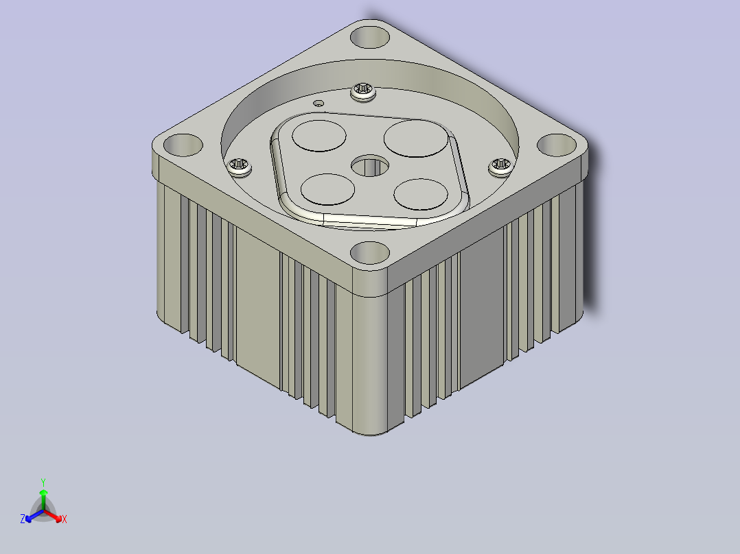 东历电机减速器 5GN-20~180K正等轴测图