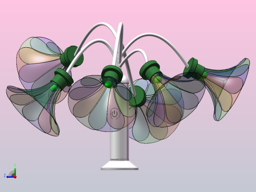 花形小夜灯右视缩略图