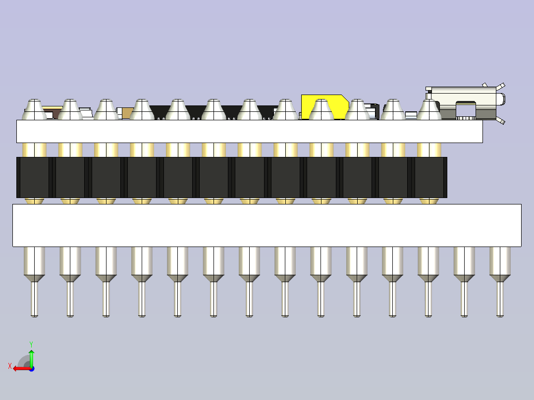 ProMicro-TypeC-插座2x14-宽后视图