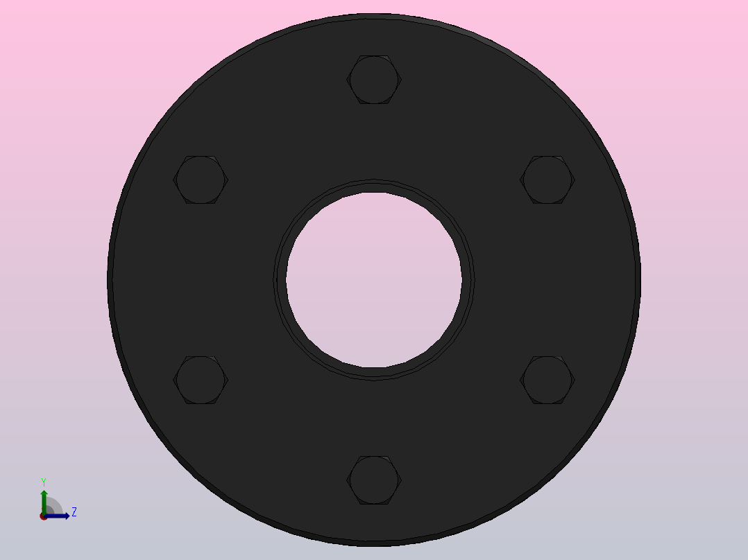 DJM-Y-P型锁紧盘式单型弹性膜片联轴器／SJM-Y-P型锁紧盘式双型弹性膜片联轴器_SJM-35-Y-P-490／Y-P-490-700前视图