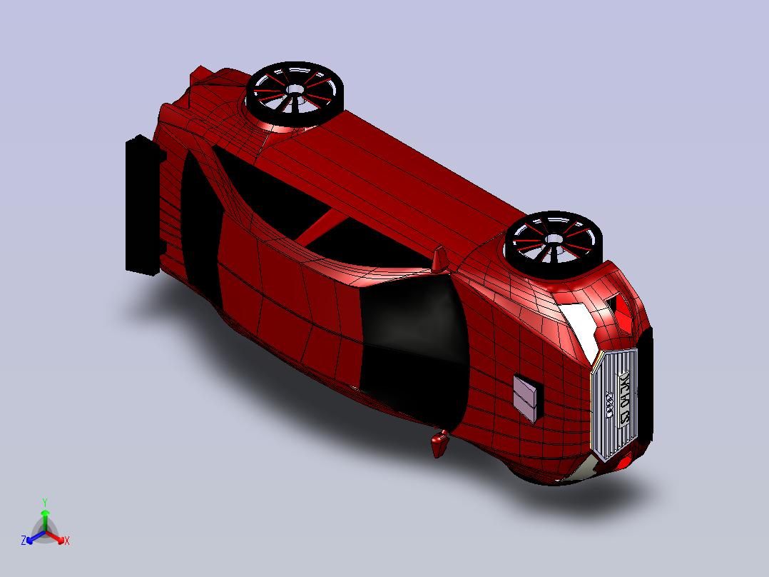 奥迪概念车  Catia IGES STEP主视图