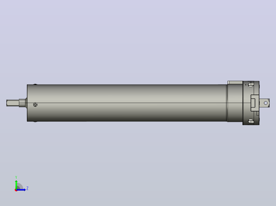 SM45S标准型管状电机[SM45S-30-15]左视图
