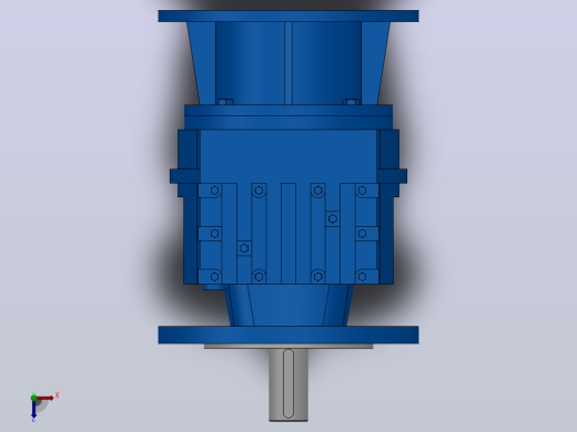 RF47ZP斜齿轮减速机RF47-3.83-M1-P90-Φ200俯视缩略图