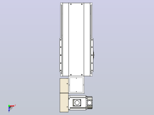 皮带直线轴半封闭可选导轨TPA-HNB-220D-176-L100-ML-C-P1K-N3俯视缩略图