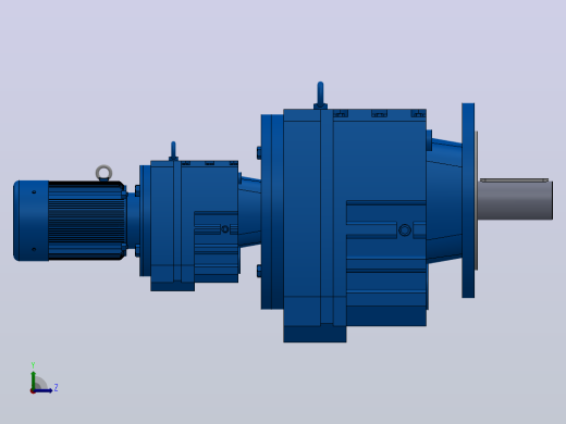RF107R77法兰轴伸式组合型斜齿轮减速机RF107R77-Y0.37-4P-71-M1-0°-Φ350左视缩略图
