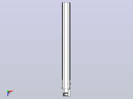 皮带直线轴半封闭可选导轨TPA-HNB-202D-140-L1800-MR-Y-P75-N3俯视缩略图