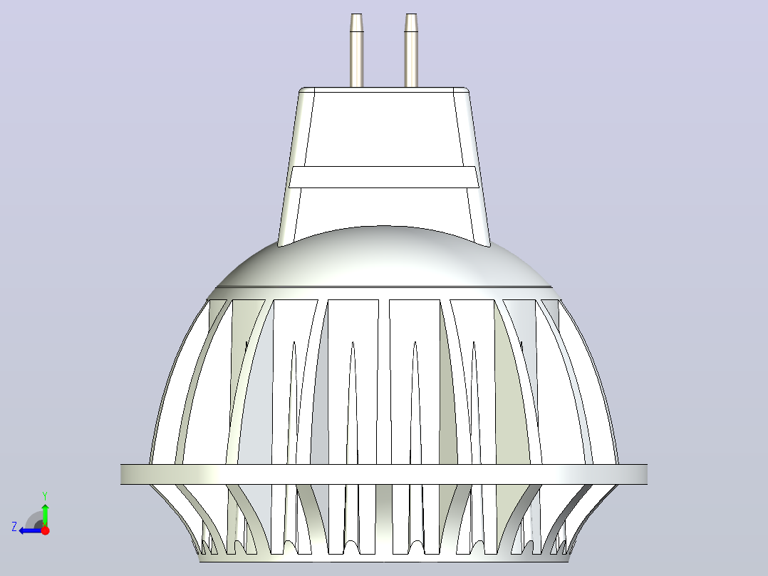 LED灯泡右视图