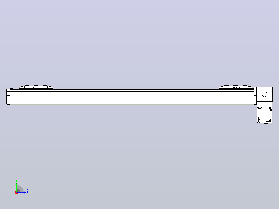 皮带直线轴双滑块型TPA-GCBS-80-P60-L325-RP-M20-N3左视图