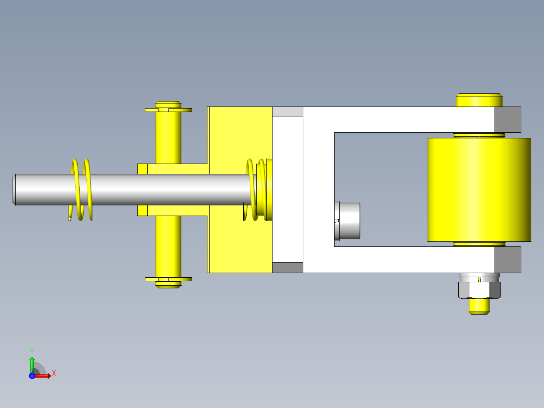 工件定位机构前视图