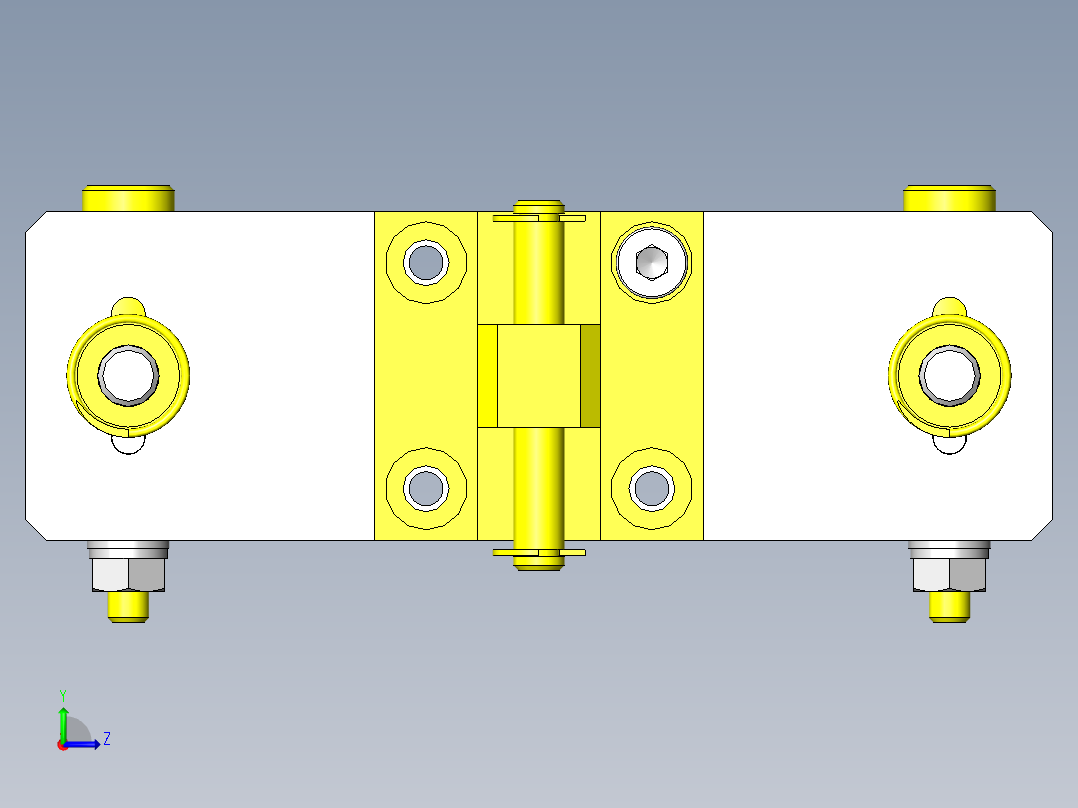 工件定位机构左视图