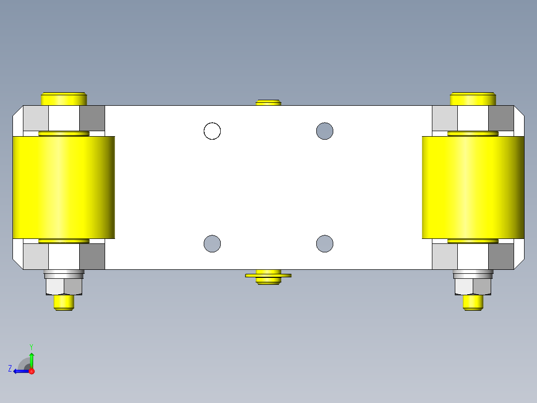 工件定位机构右视图