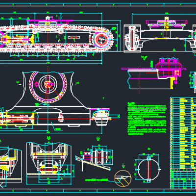 33吨履带式液压挖掘机全套图纸