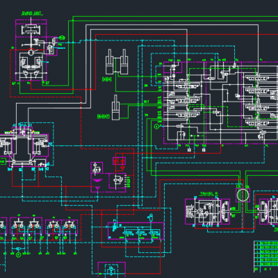 33吨履带式液压挖掘机全套图纸
