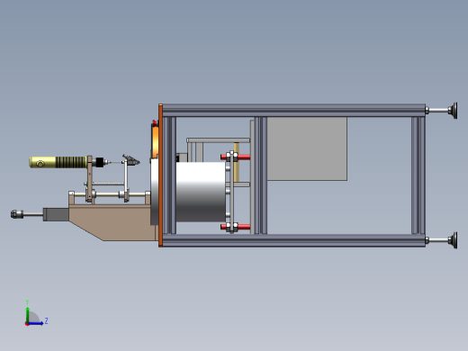 铝壳盘地丝锁螺丝机sw17可编辑左视缩略图