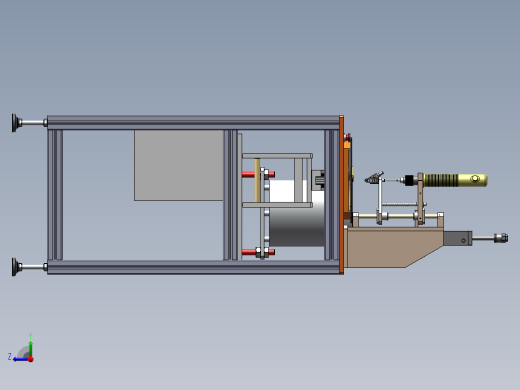 铝壳盘地丝锁螺丝机sw17可编辑右视缩略图