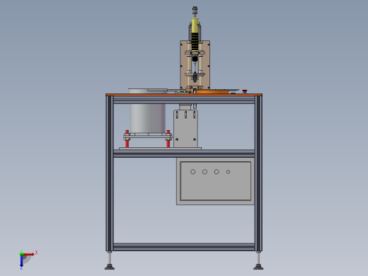 铝壳盘地丝锁螺丝机sw17可编辑俯视缩略图