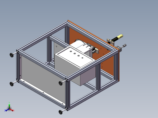 铝壳盘地丝锁螺丝机sw17可编辑正等轴测缩略图