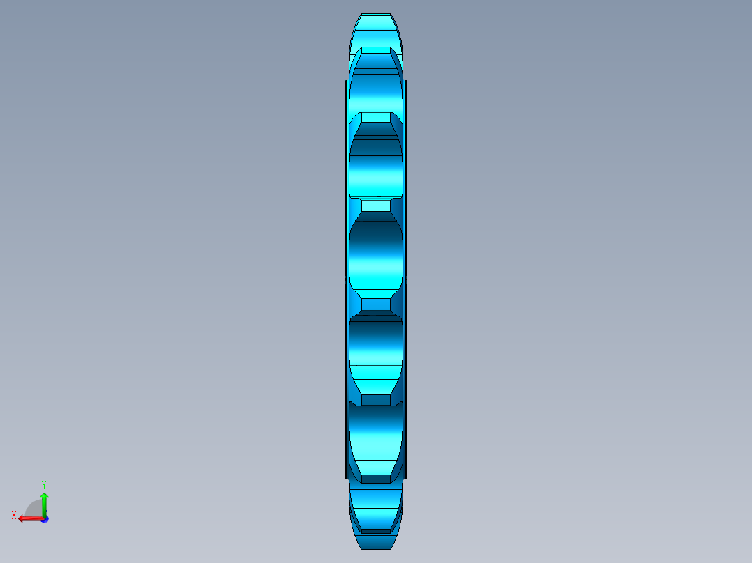 零件-链轮3D模型后视图