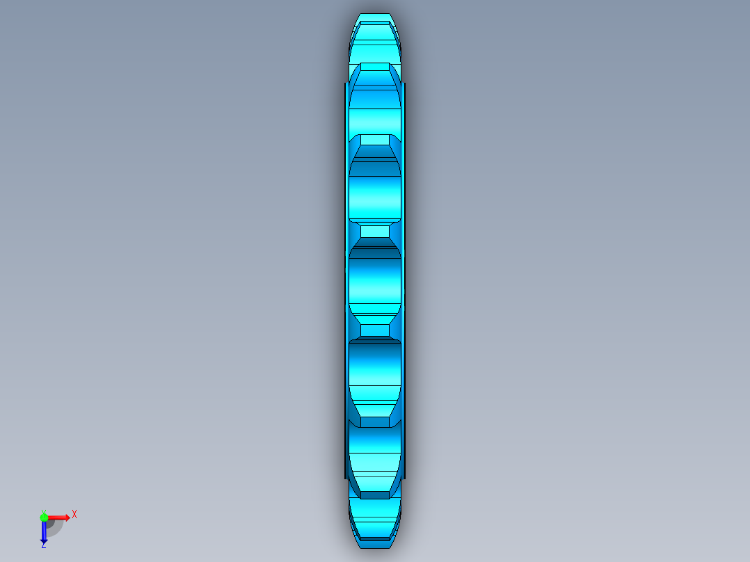 零件-链轮3D模型俯视图