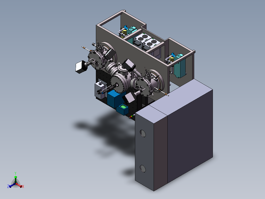 镀膜机 （1700）+24. 3.08+002正等轴测图