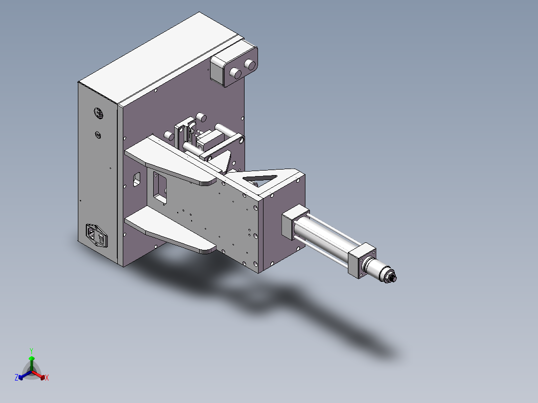 精巧热熔机正等轴测图