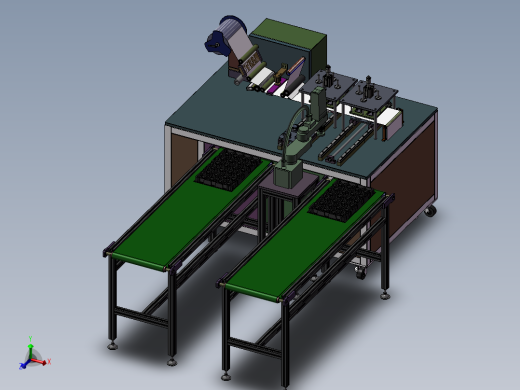 插头后盖贴膜机 3D模型