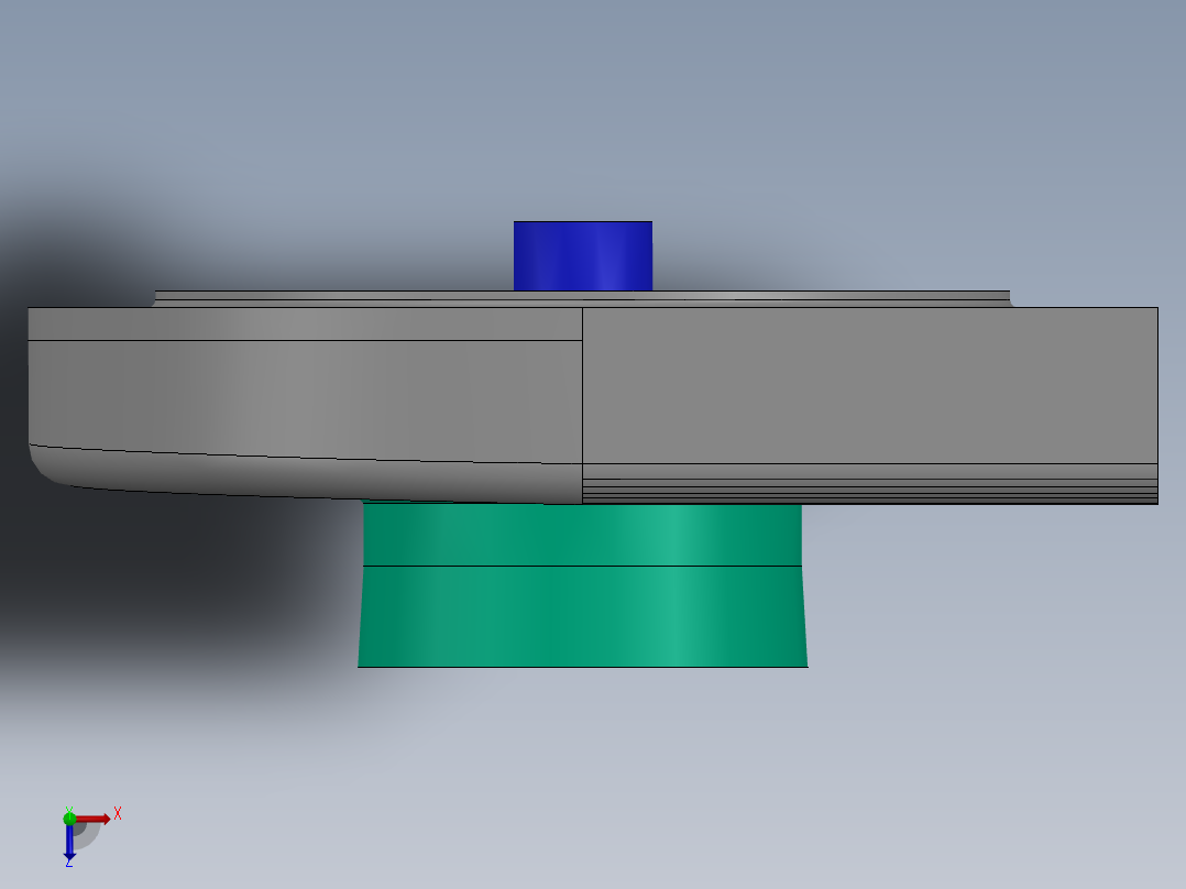冲击式水斗轮2俯视图