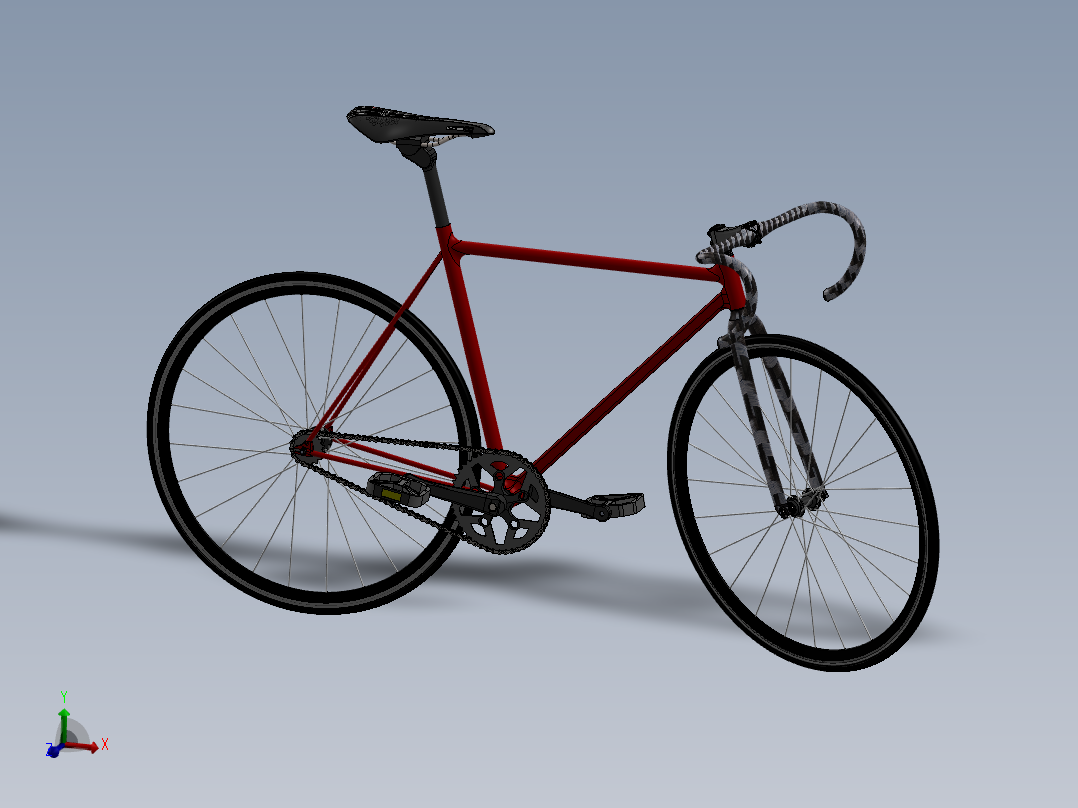 31---最新自行车sw2016三维图纸模型设计图纸