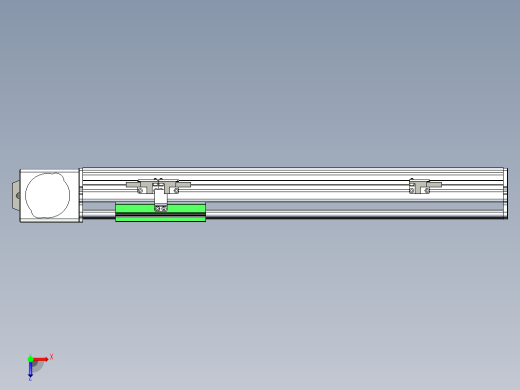 同步带滑台-半封闭B10-L90-S300-L-P40-D3俯视缩略图