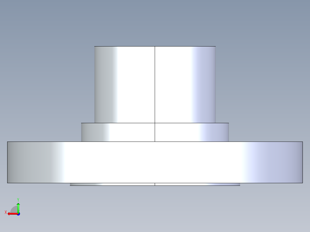 CPVC管件28-Sch80_Flange Vanstone_SPIG_9856-025_2.5in后视图