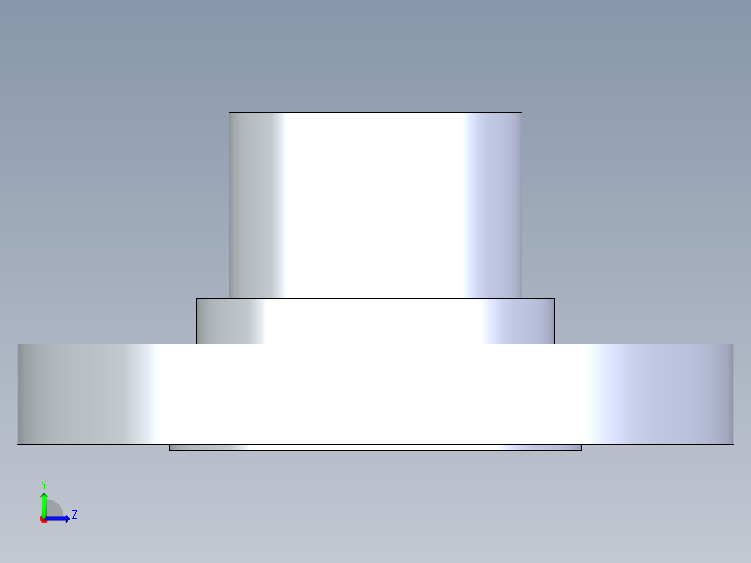 CPVC管件28-Sch80_Flange Vanstone_SPIG_9856-025_2.5in左视图