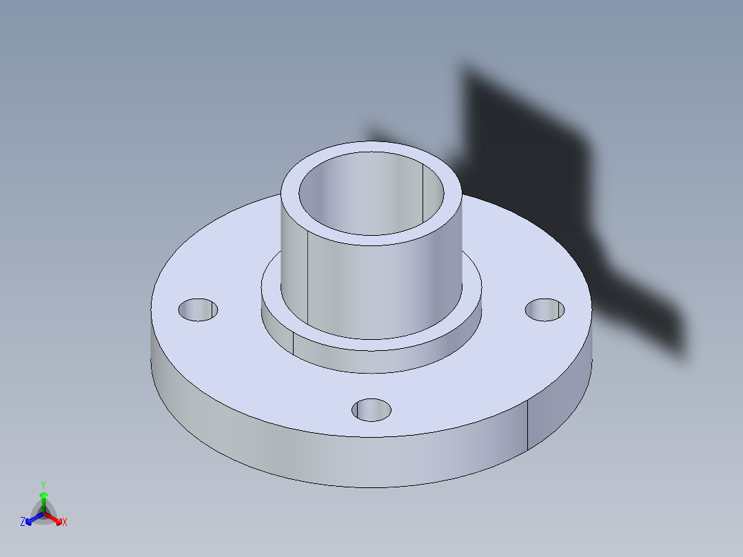 CPVC管件28-Sch80_Flange Vanstone_SPIG_9856-025_2.5in正等轴测图