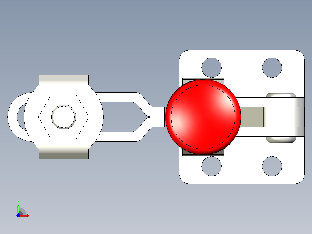 垂直式夾鉗SSP(J)-3D多系列多零件图纸模型前视图