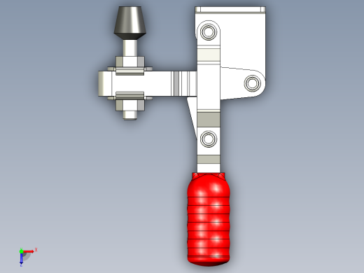 垂直式夾鉗SSP(J)-3D多系列多零件图纸模型俯视缩略图