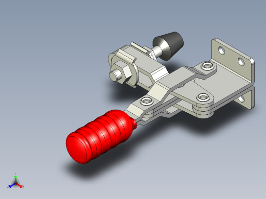 垂直式夾鉗SSP(J)-3D多系列多零件图纸模型正等轴测缩略图